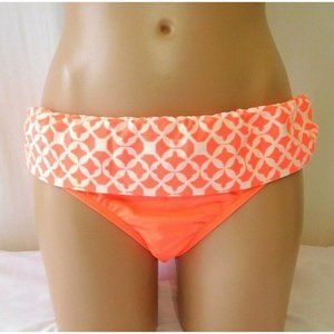 Athena 16 Bikini Bottom New Coastal Banded Pant Orange Menwomenstyles Swimwear